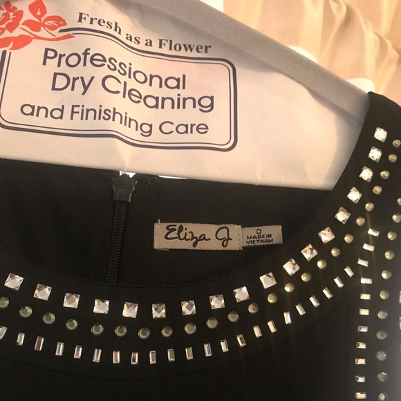 LIKE NEW BLACK SPARKLINGLY ✨ Rhinestones Dress 💎 - Picture 4 of 6